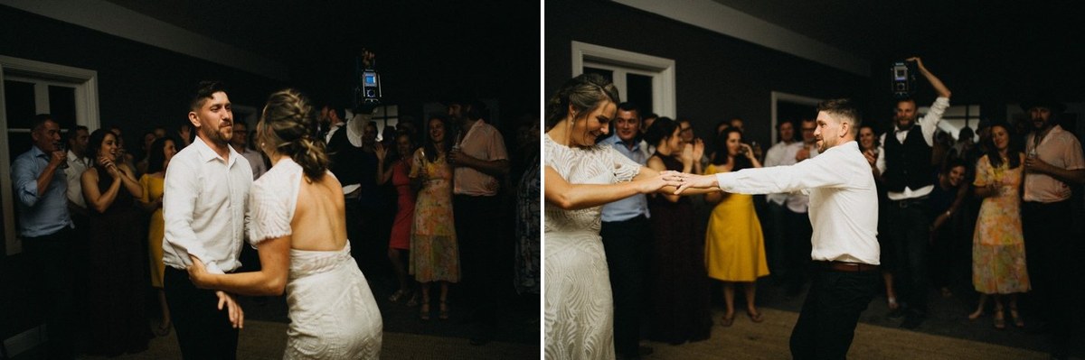 Wedding dancing at Redleaf Wollombi — Joshua Mikhaiel, documentary wedding photographer Guests dance together as the bride is lifted among them. Photograph by documentary wedding photographer Joshua Mikhaiel.