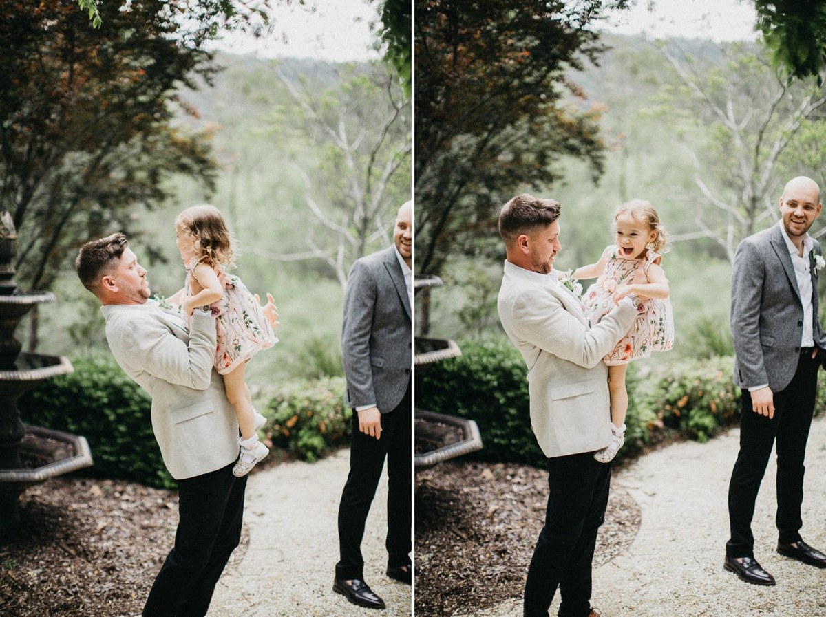 Bridal party at Redleaf Wollombi — Joshua Mikhaiel, documentary wedding photographer The bride and her attendants walk together through the garden. Photograph by documentary wedding photographer Joshua Mikhaiel.